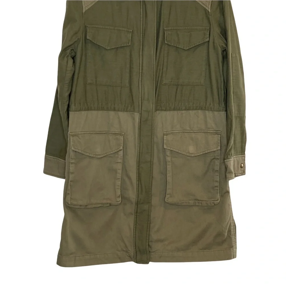 Gap Olive Green 3/4 Length Utility/Military Jacket - Picture 4 of 14